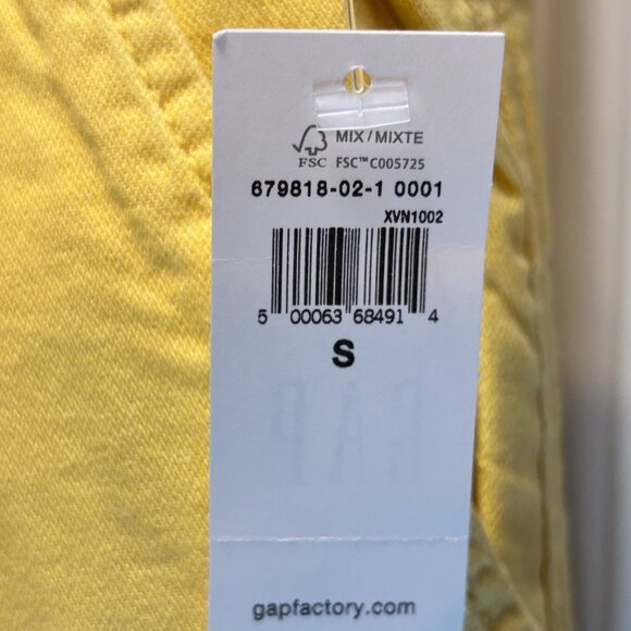 NWT GAP Factory Women's Size Small Yellow Easy Pants Mid Rise - Picture 4 of 9